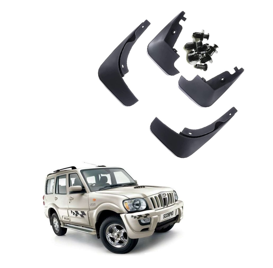 Car Mud Flap/Guard Compatible With Mahindra Scorpio 2008-2014