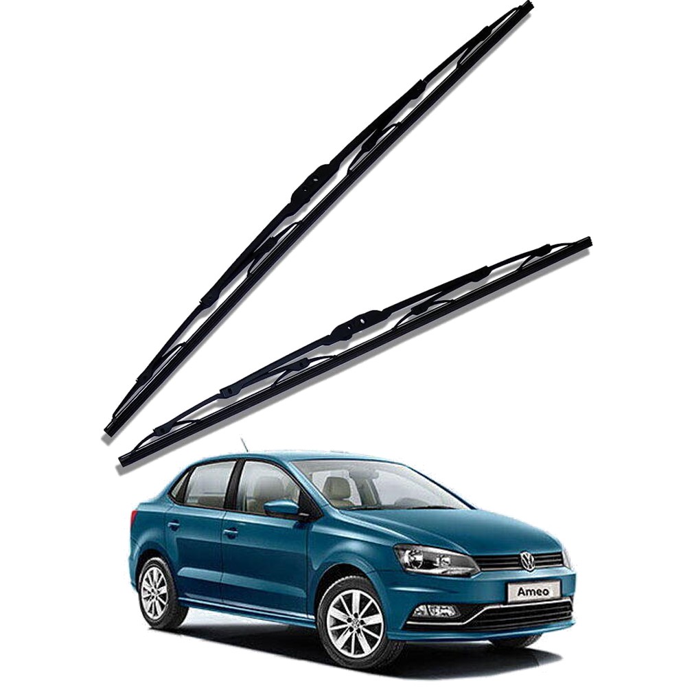 Front Windscreen Replacement Wiper Blades (24'/16') Compatible With VW AMEO