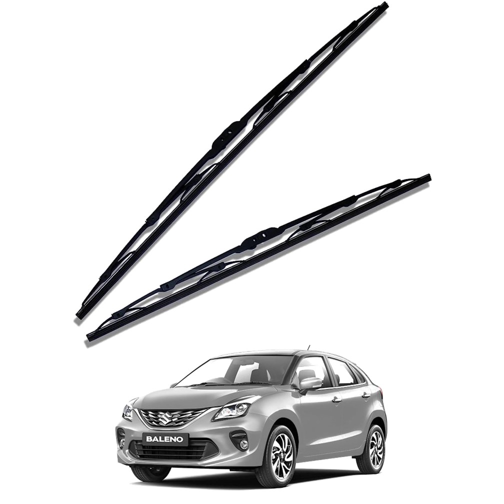 Front Windscreen Replacement Wiper Blades (21'/18') Compatible With Maruti Baleno 2015-2023