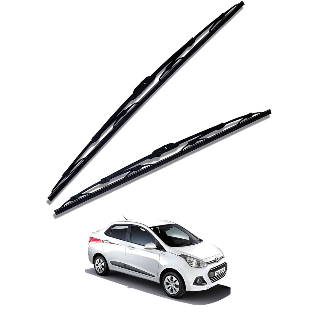 Front Windscreen Replacement Wiper Blades (22'/16') Compatible With Hyundai Xcent 2013-2016 