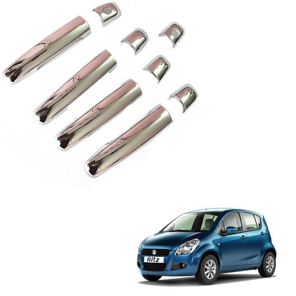 Door Handle Chrome Cover Compatible With Maruti ritz