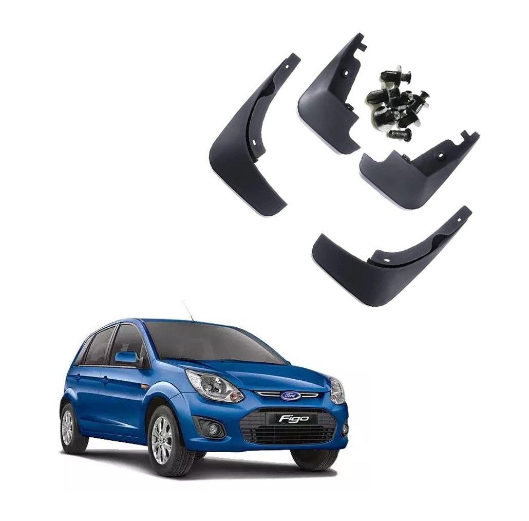 Car Mud Flap/Guard Compatible With Ford  Figo (2010-2015)