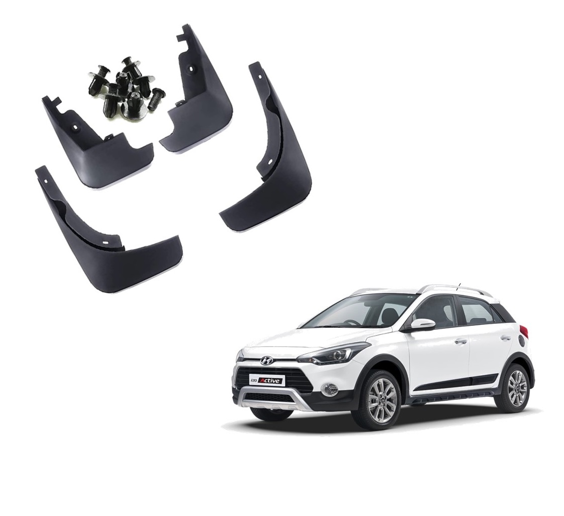 Car Mud Flap/Guard Compatible With Hyundai  i20 Active