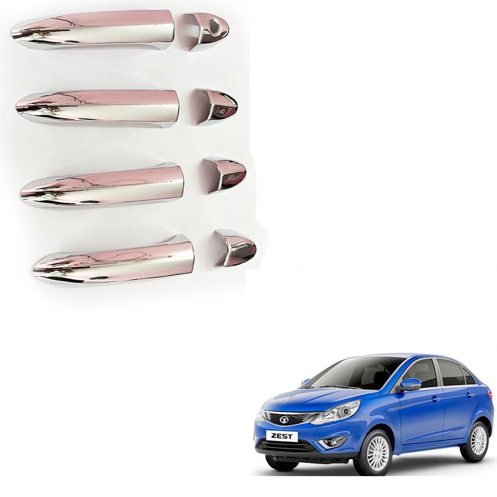 Door Handle Chrome Cover Compatible With Tata Zest