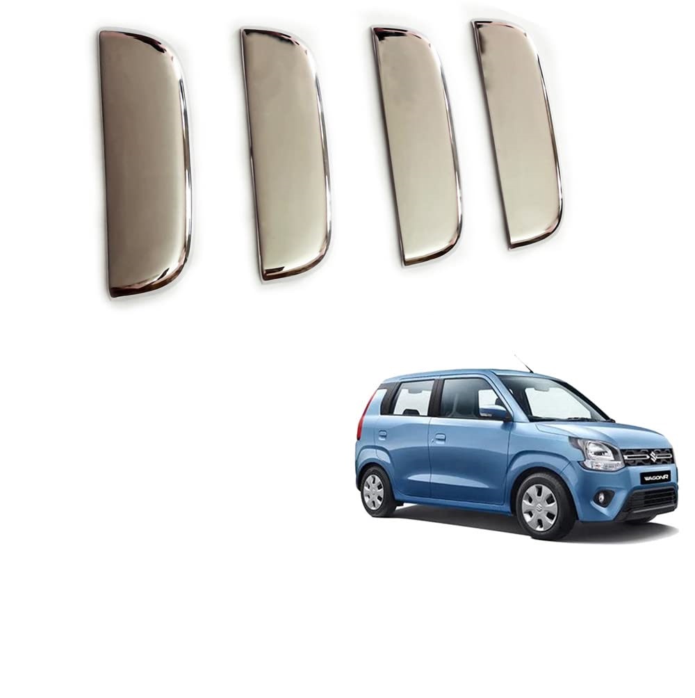 Door Handle Chrome Cover Compatible With Maruti Wagon-r 2019