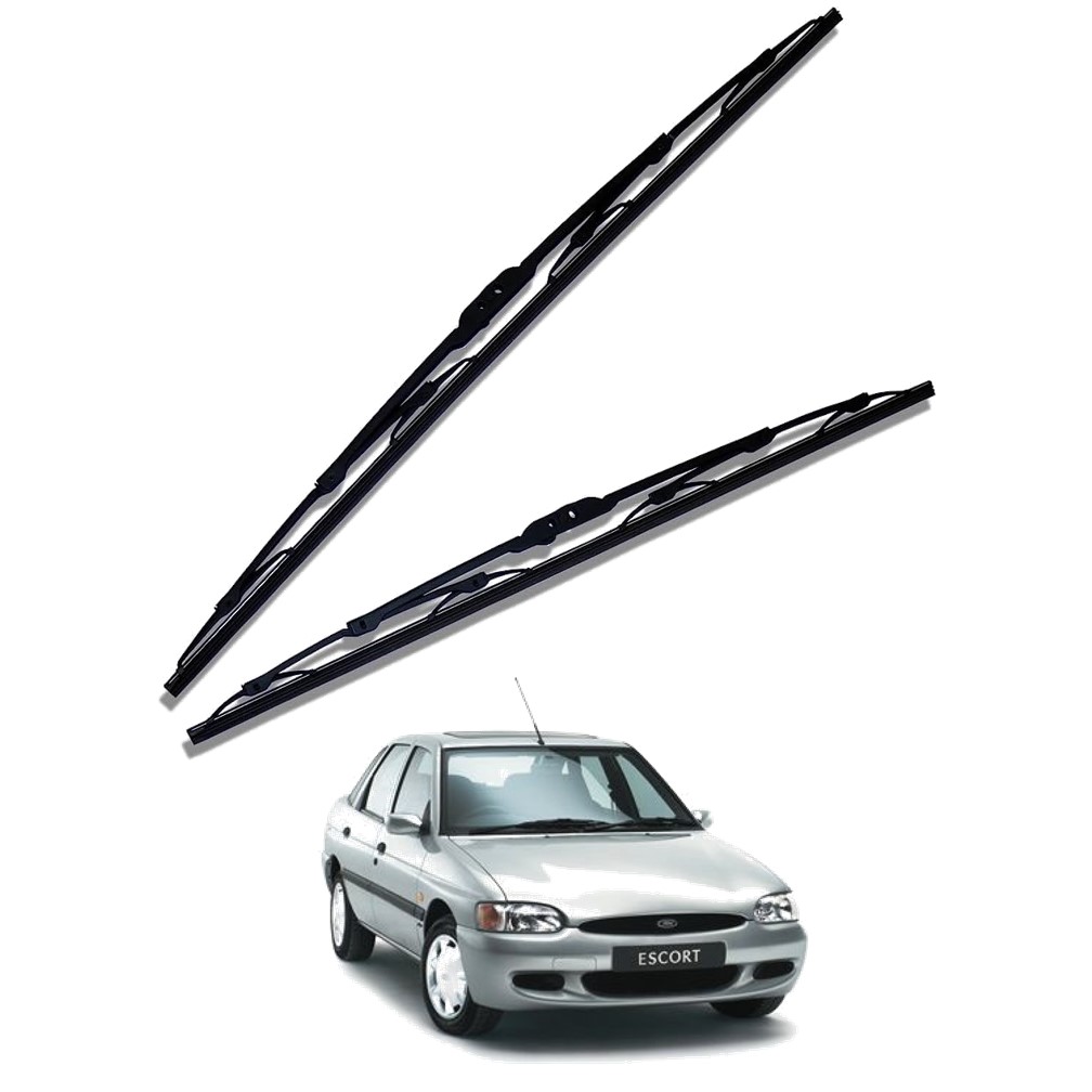 Front Windscreen Replacement Wiper Blades (20'/20') Compatible With FORD Escort