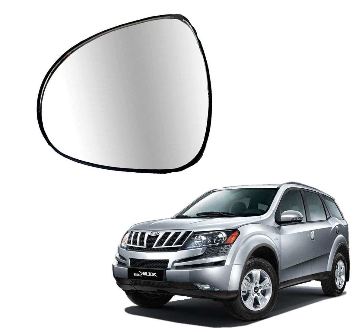 Car Left Side View Mirror Glass For Mahindra Xuv-500 2011 To 2021 Model