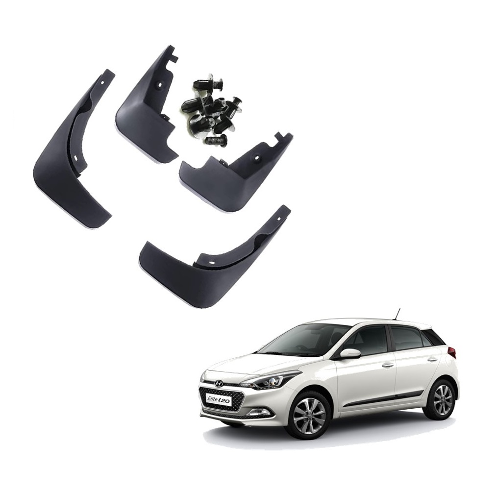 Car Mud Flap/Guard Compatible With Hyundai Elite i20 (2014-2018)