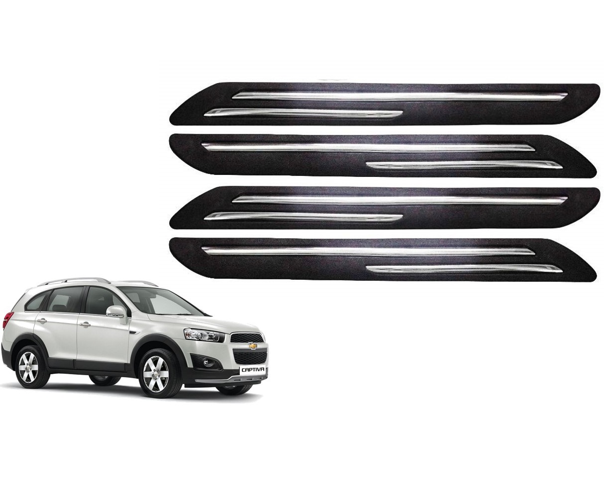 Car Bumper Guard/Bumper Protector Compatible with CHEVROLET CAPTIVA  (Set of 4 Pcs)