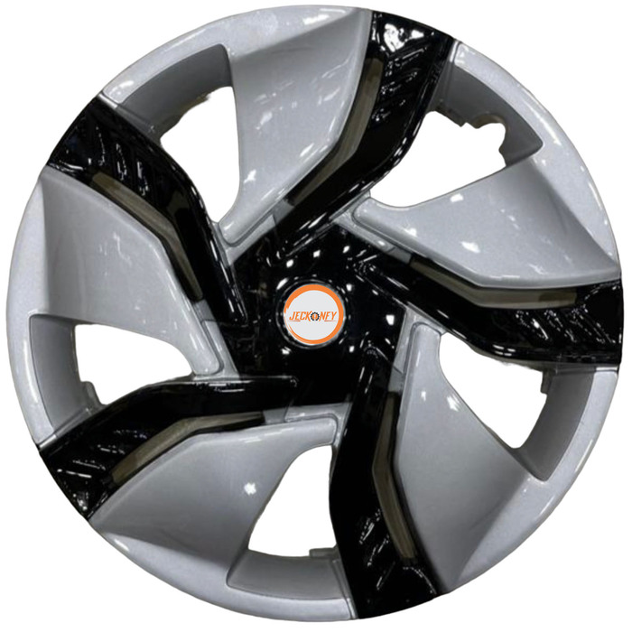 Car Wheel Cover Universal Relay Black And Silver Color Design Available 14'' inches Size Compatible With - R14 INCH Wheel Size