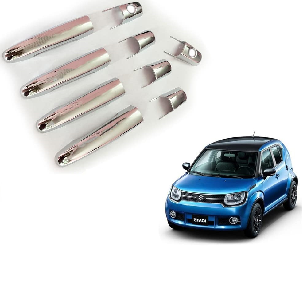 Door Handle Chrome Cover Compatible With Maruti Ignis sigma