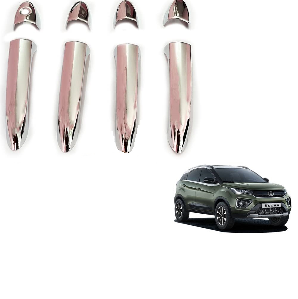 Door Handle Chrome Cover Compatible With Tata Nexon 2020