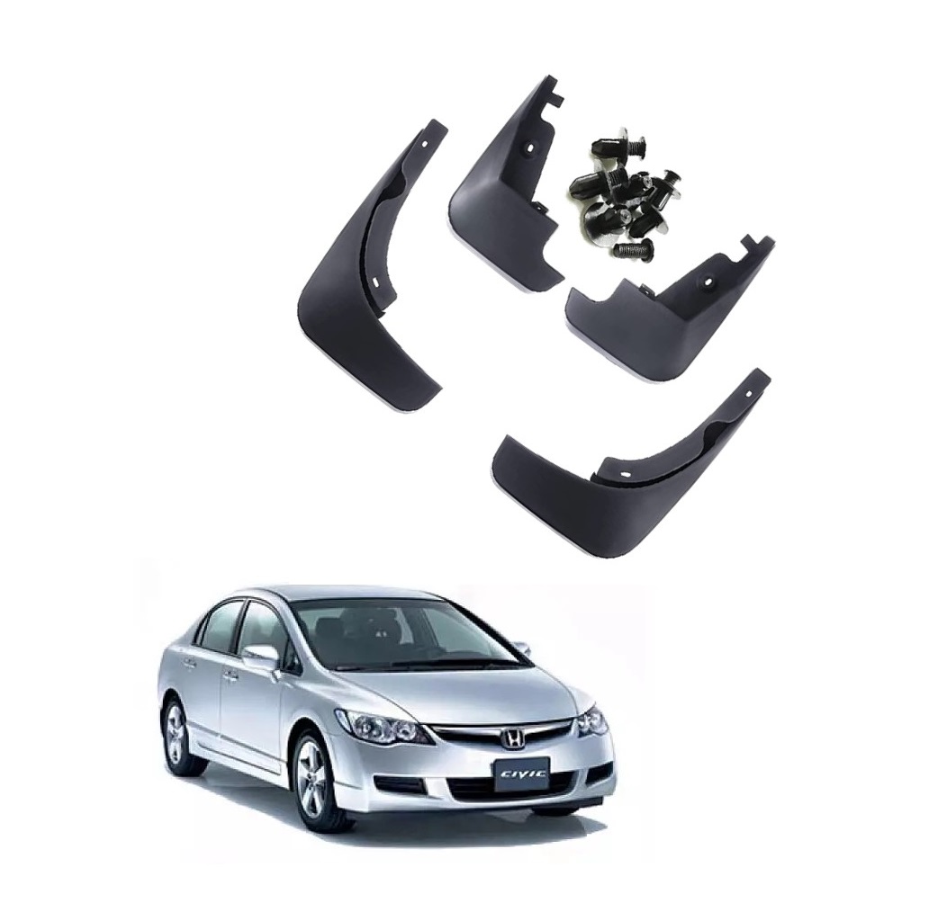 Car Mud Flap/Guard Compatible With Honda Civic  (2005-2012)