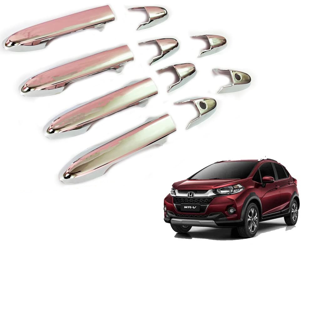 Door Handle Chrome Cover Compatible With Honda Wrv 