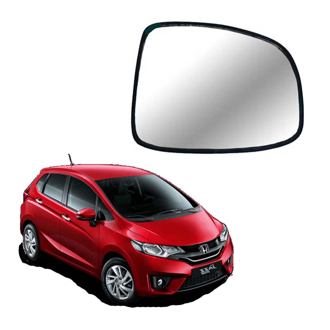 Car Right Side View Mirror Glass For Honda Jazz 2012 To 2020 Model Type-2