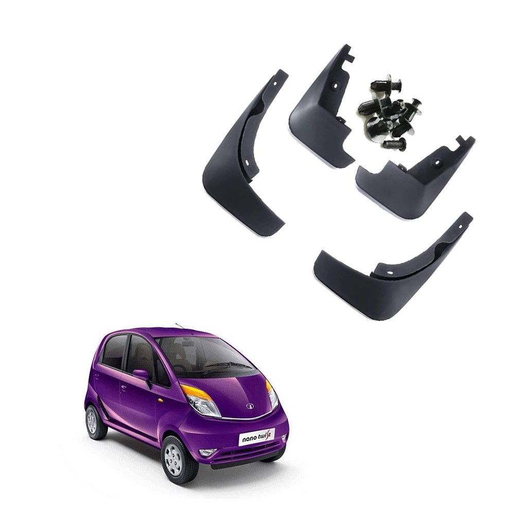 Car Mud Flap/Guard Compatible With Tata Nano Twist