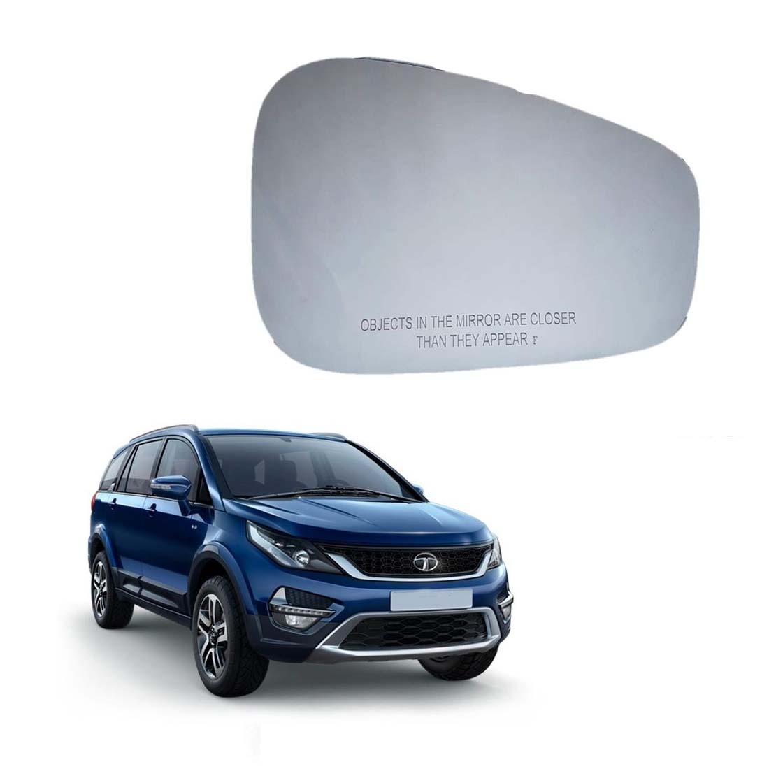 Car Right Side View Mirror Glass For Tata Hexa 2017 To 2022 Model