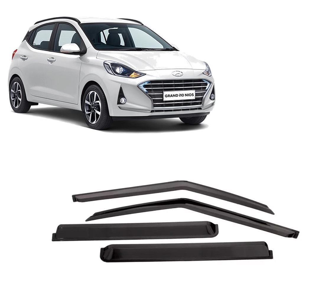 Car Window Rain Door Visor Compatible With Hyundai Grand i10 Nios