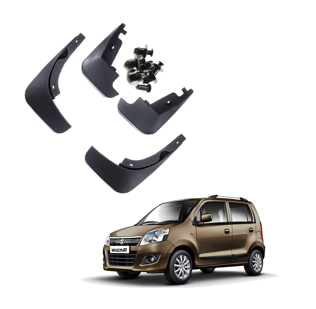 Car Mud Flap/Guard Compatible With Maruti Wagon-R 2011-2018