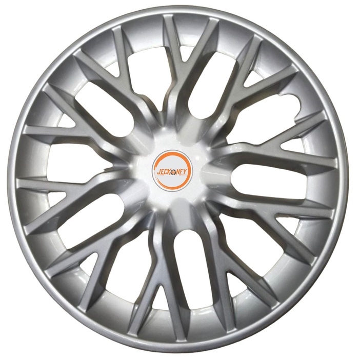 Car Wheel Cover Universal Delta Silver Color Design Available 12'' 13'' 14'' 15'' 16'' 17'' inches Size Compatible With - R12 INCH Wheel Size