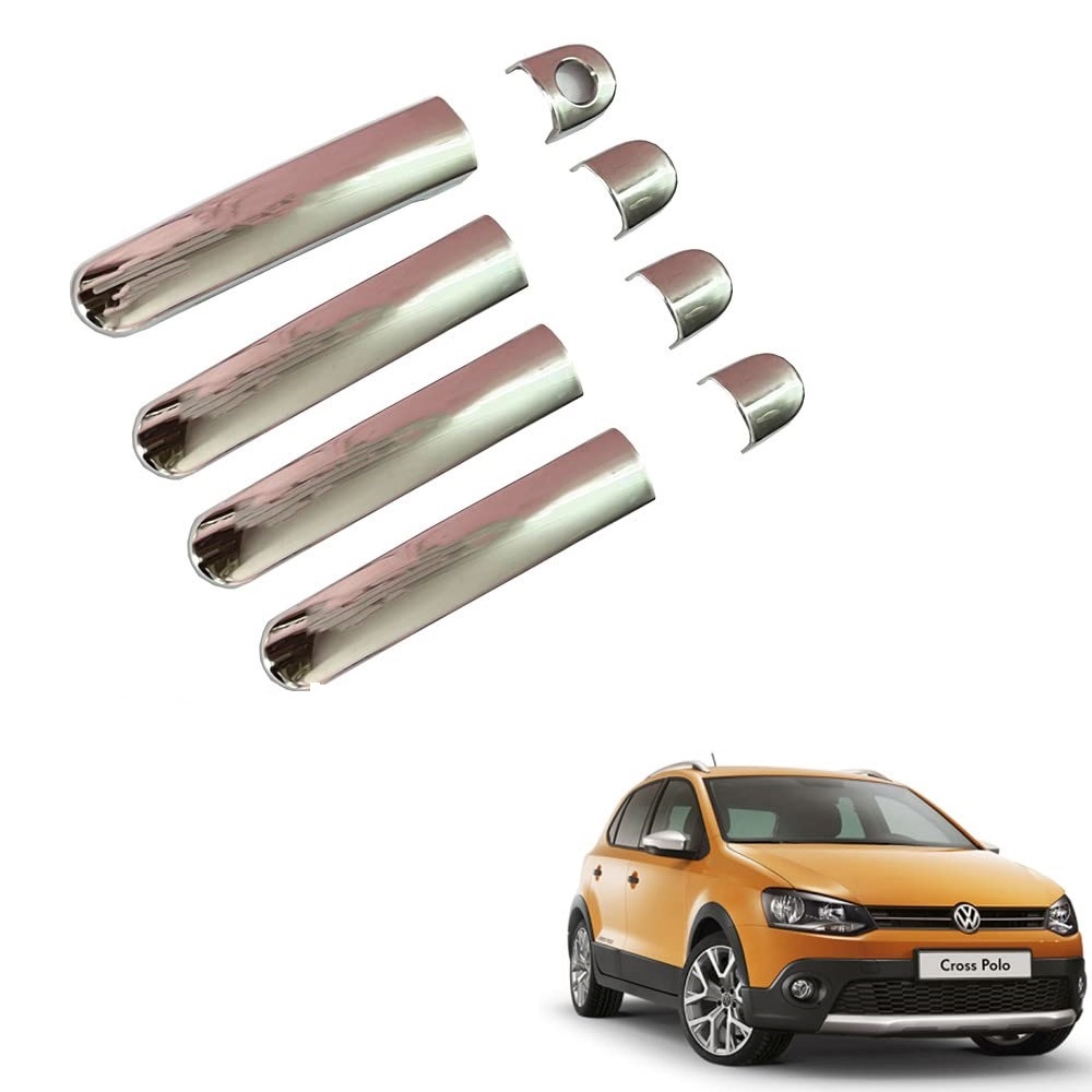 Door Handle Chrome Cover Compatible With VW Polo cross 