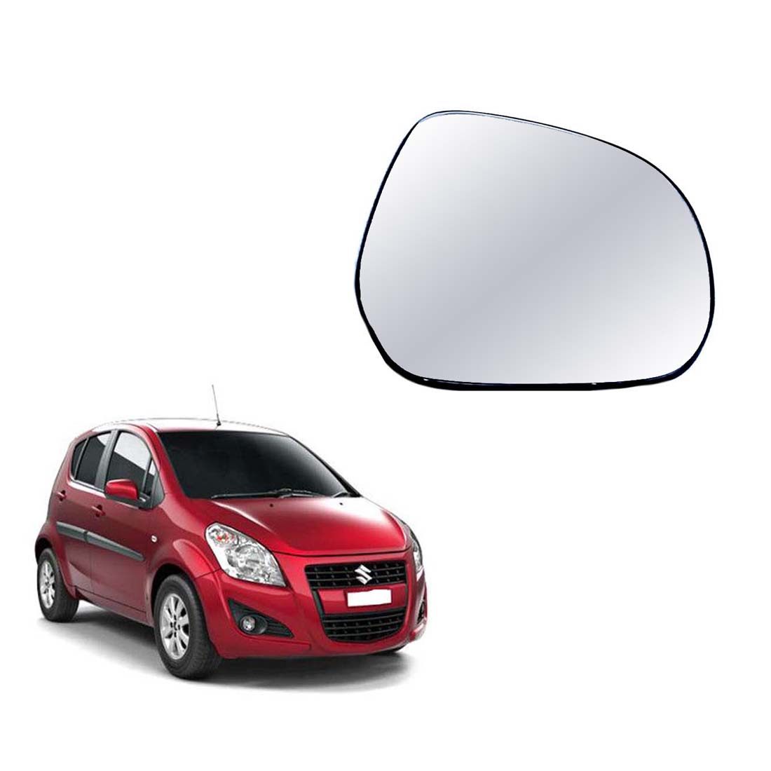 Car Right Side View Mirror Glass For Maruti Ritz 2008 To 2018 Model