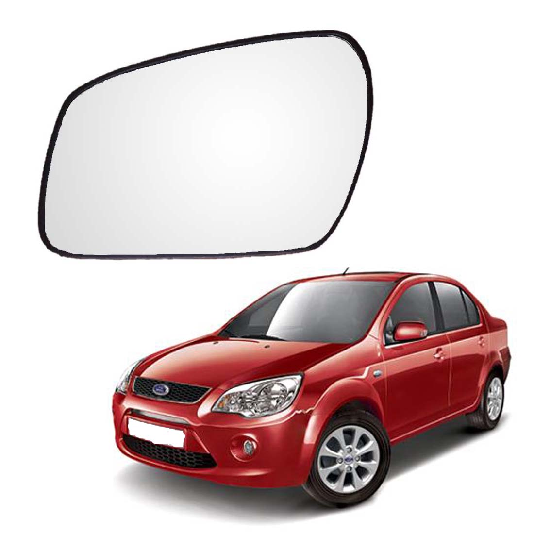 Car Left Side View Mirror Glass For Ford Fiesta 2005 To 2012 Model Type-1