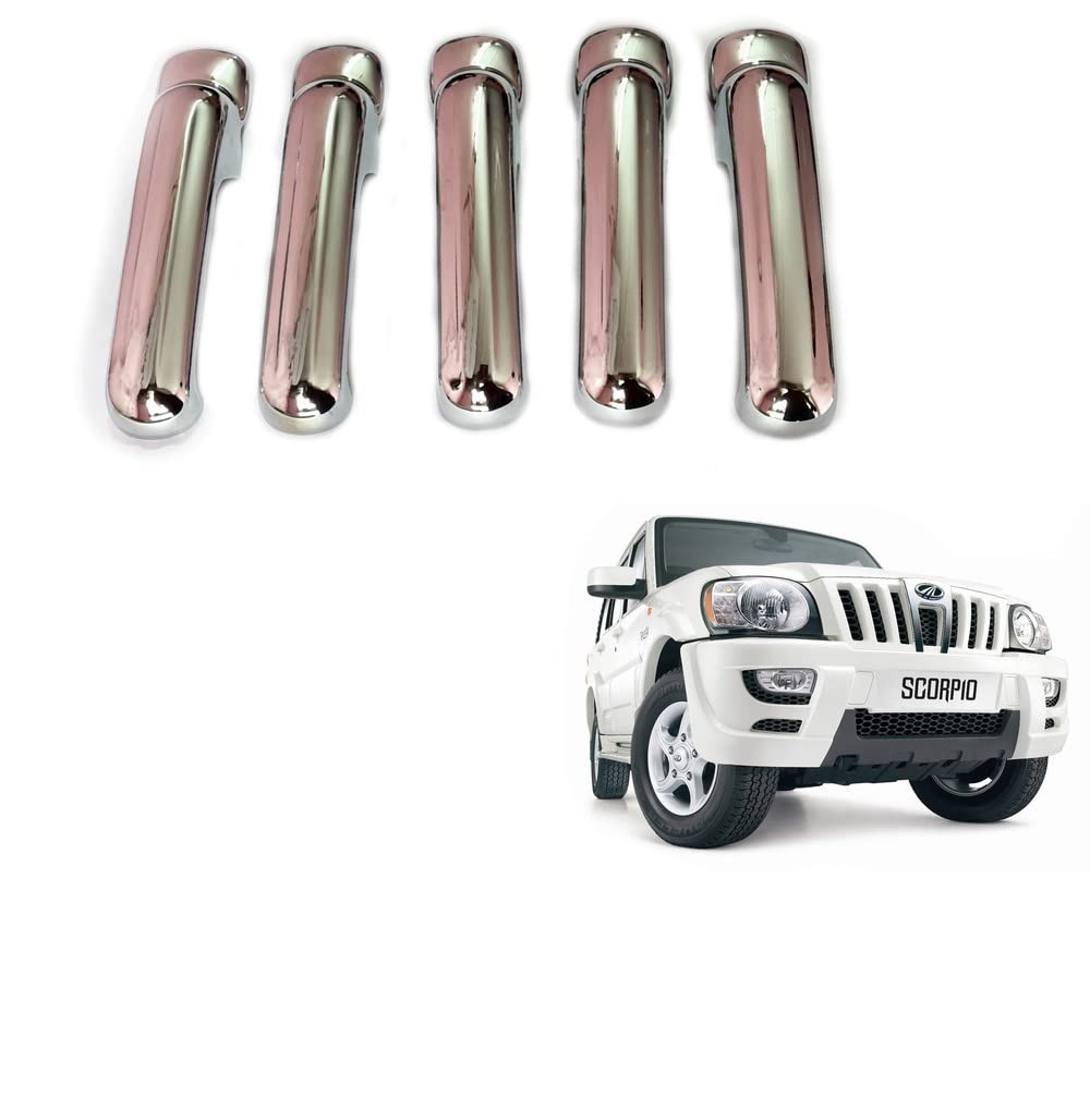 Door Handle Chrome Cover Compatible With Mahindra Scorpio T-1