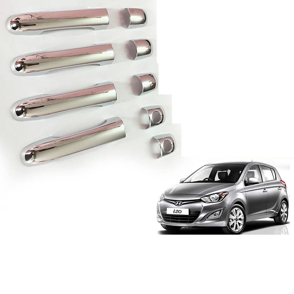 Door Handle Chrome Cover Compatible With Hyundai i20 Type-2