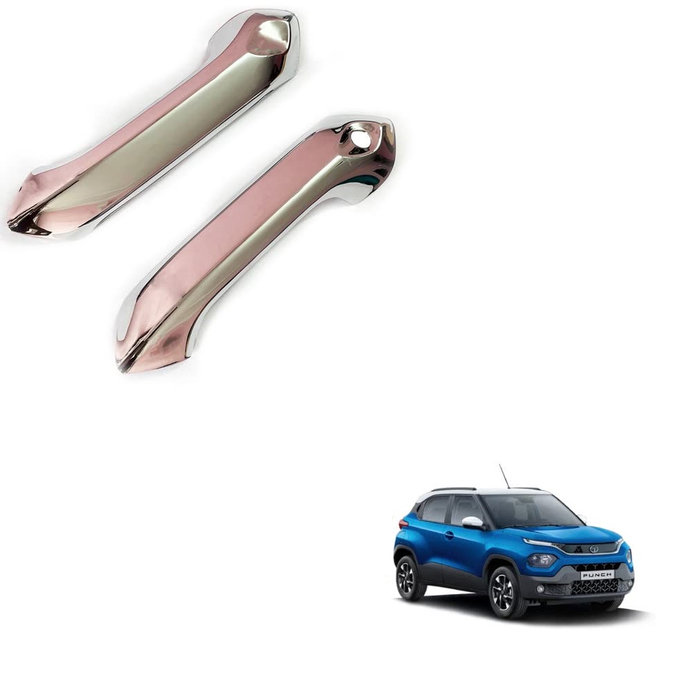 Door Handle Chrome Cover Compatible With Tata Punch