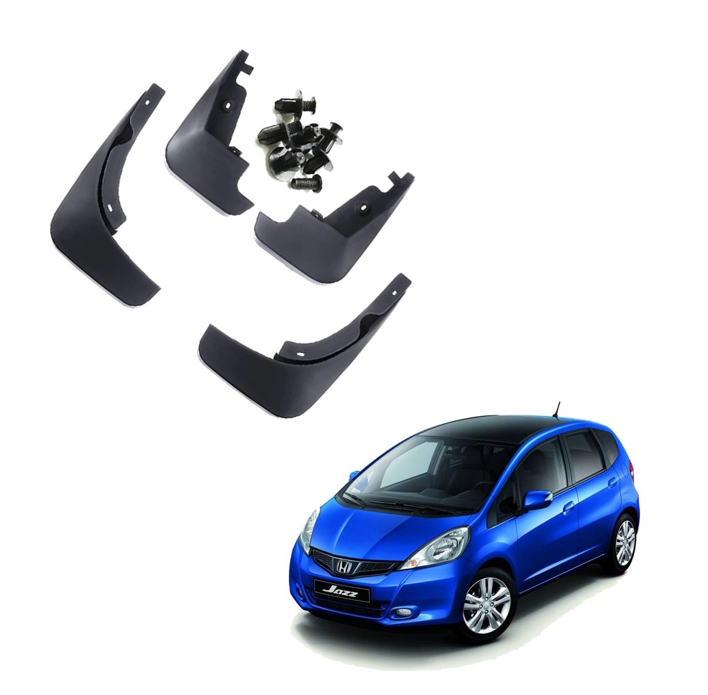 Car Mud Flap/Guard Compatible With Honda Jazz 2009-2013