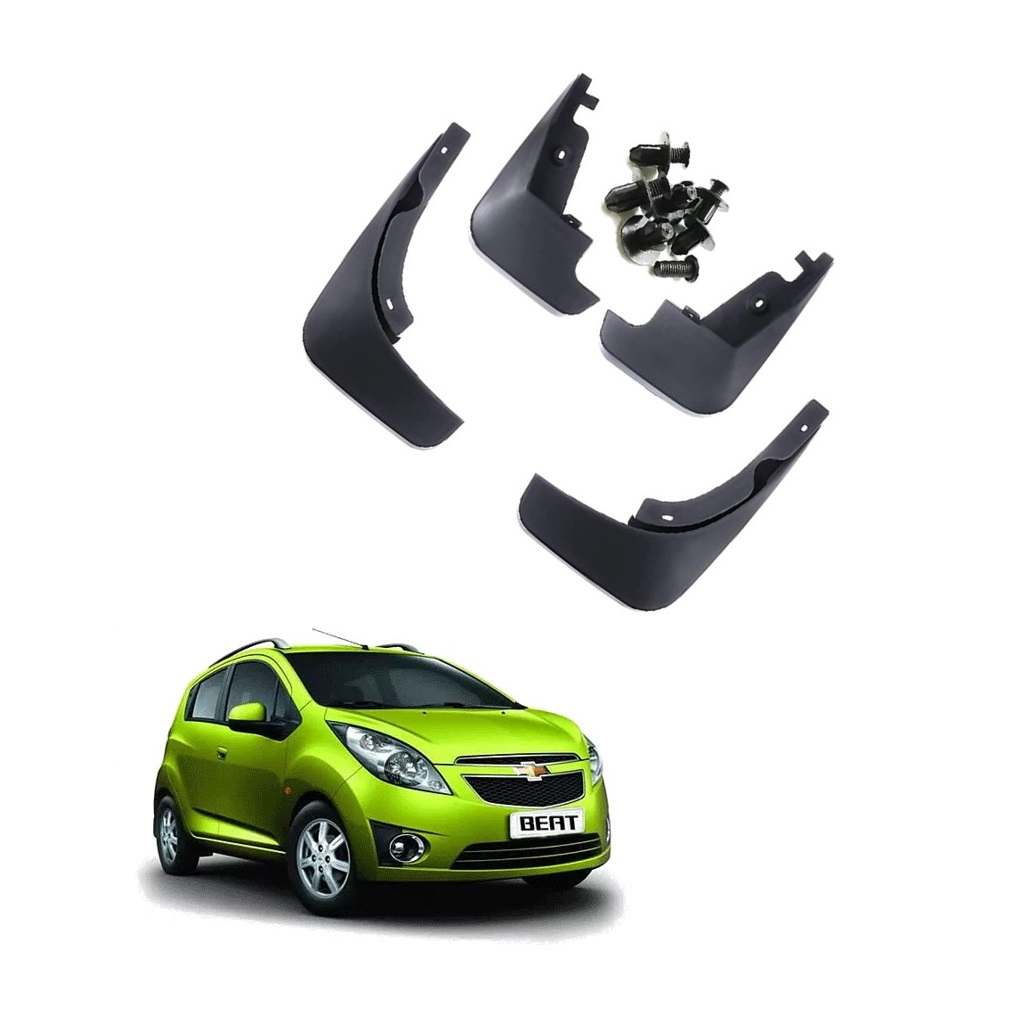 Car Mud Flap/Guard Compatible With Chevrolet Beat