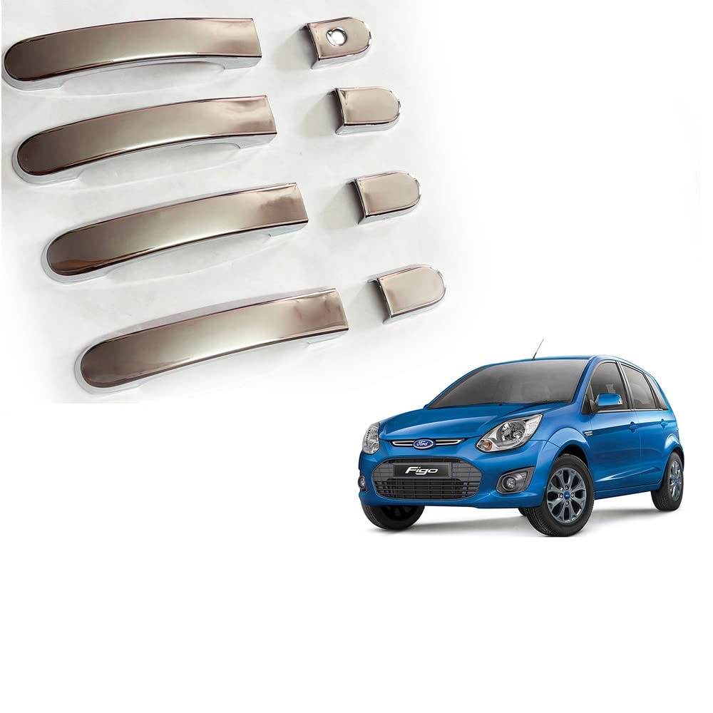 Door Handle Chrome Cover Compatible With Ford Figo T-2 