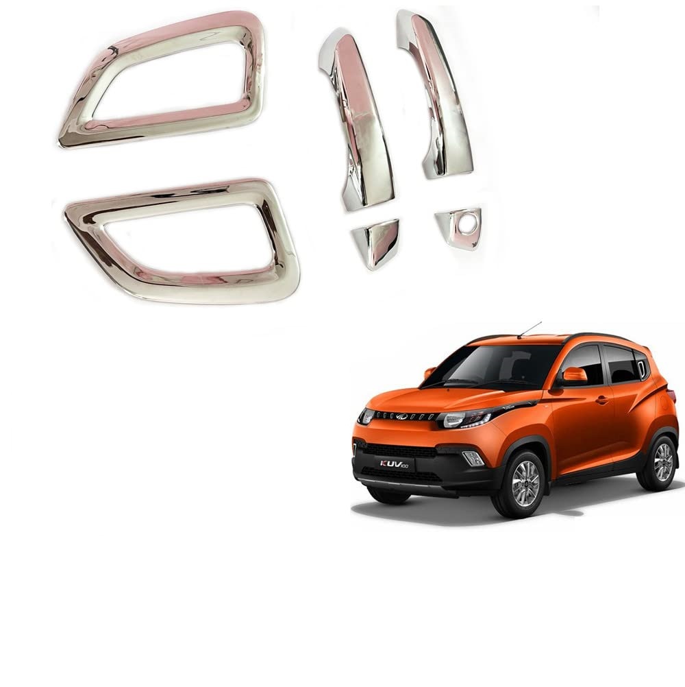 Door Handle Chrome Cover Compatible With Mahindra KUV 100