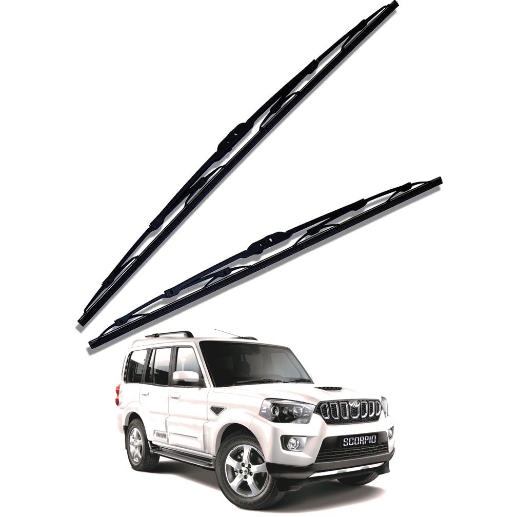 Front Windscreen Replacement Wiper Blades (20'/20') Compatible With Mahindra SCORPIO 2017