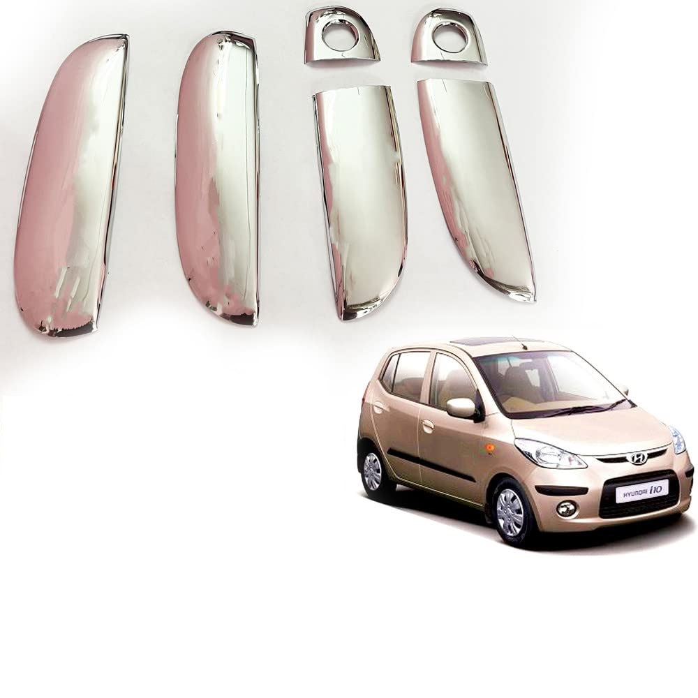 Door Handle Chrome Cover Compatible With Hyundai i10 T-1 Old