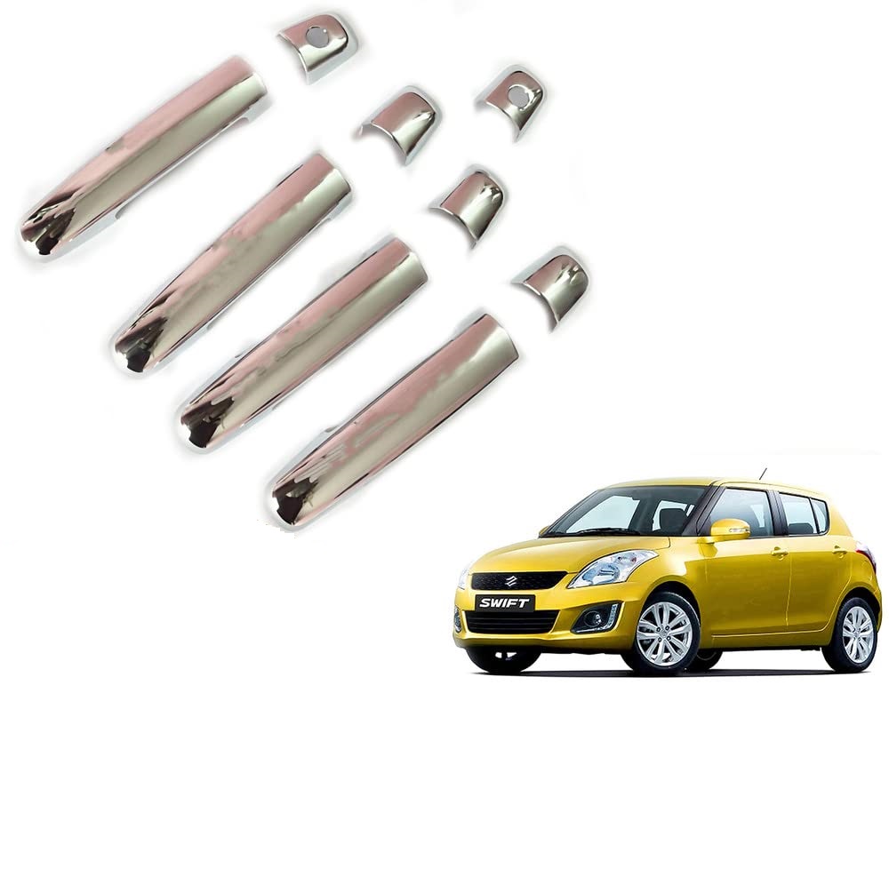 Door Handle Chrome Cover Compatible With Maruti Swift ZDI