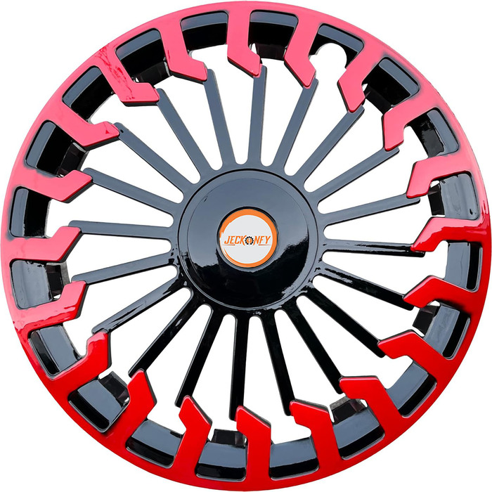 Car Wheel Cover Universal Sigma Red And Black Color Design Available 12'' 13'' 14'' 15'' inches Size Compatible With - R12 INCH Wheel Size