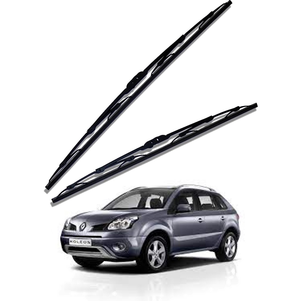 Front Windscreen Replacement Wiper Blades (24'/19') Compatible With Renault Koleos 2008