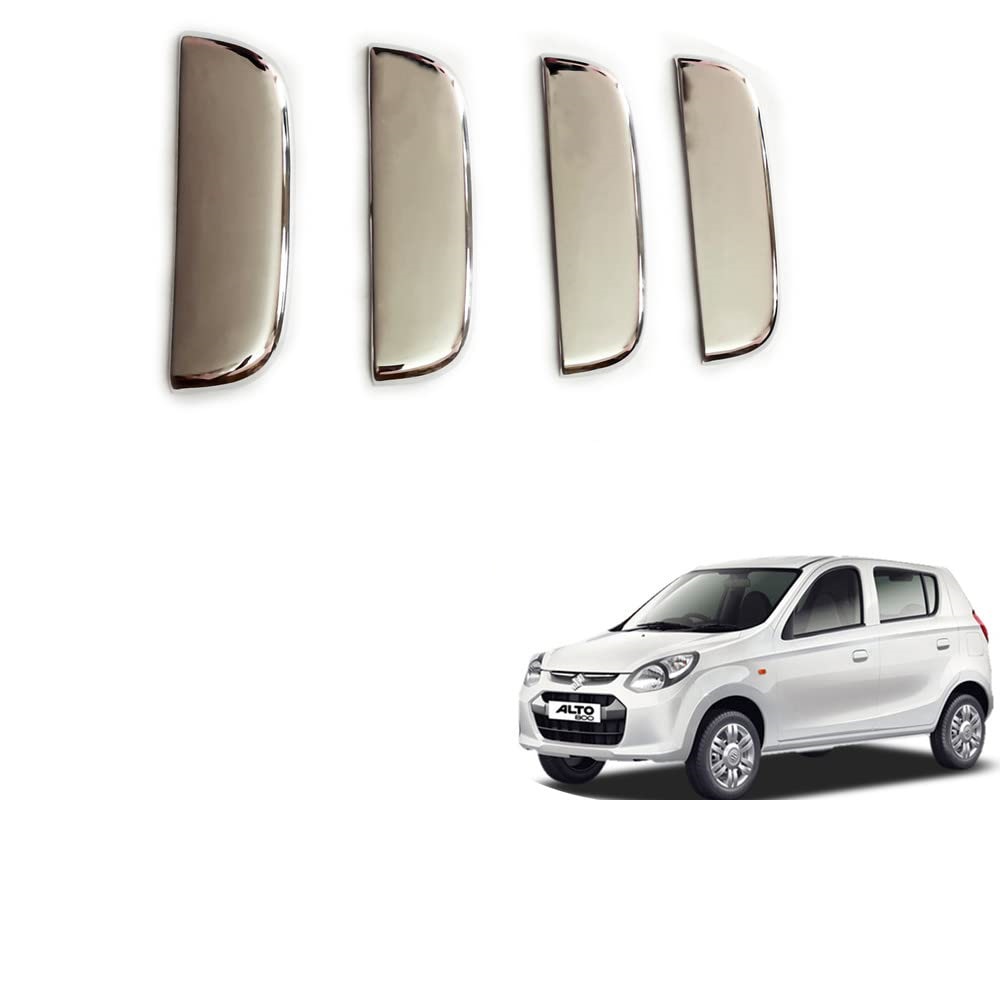 Door Handle Chrome Cover Compatible With Maruti Alto 800 2012