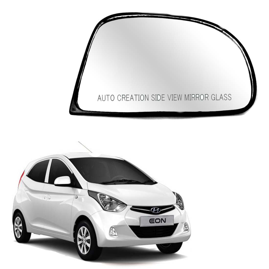 Car Right Side View Mirror Glass For Hyundai Eon 2011 To 2019 Model