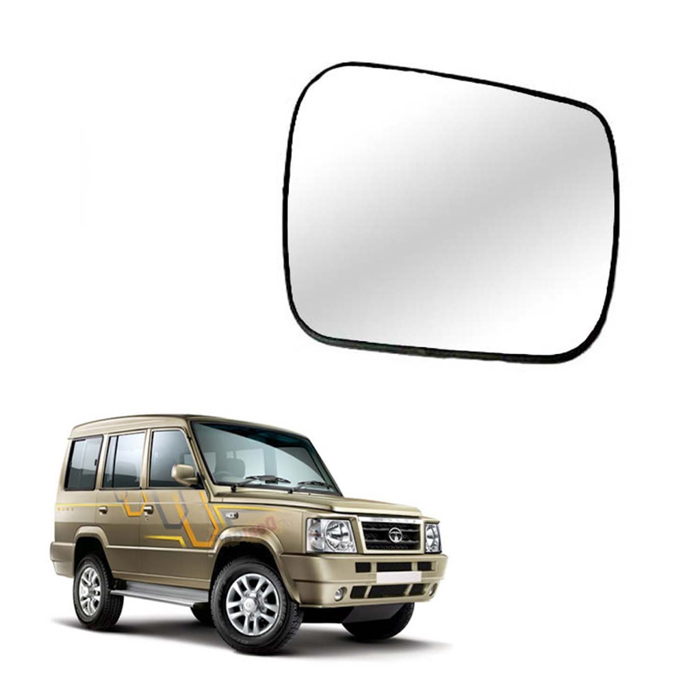 Car Right Side View Mirror Glass For Tata Sumo Victa / Spacio 1995 To 2011 Model