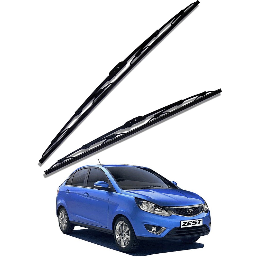 Front Windscreen Replacement Wiper Blades (24'/13') Compatible With TATA ZEST