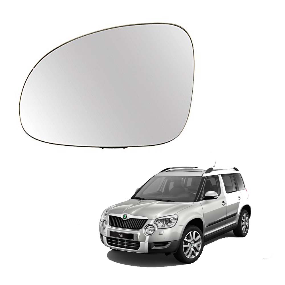 Car Left Side View Mirror Glass For Skoda Yeti 2010 To 2013 Model