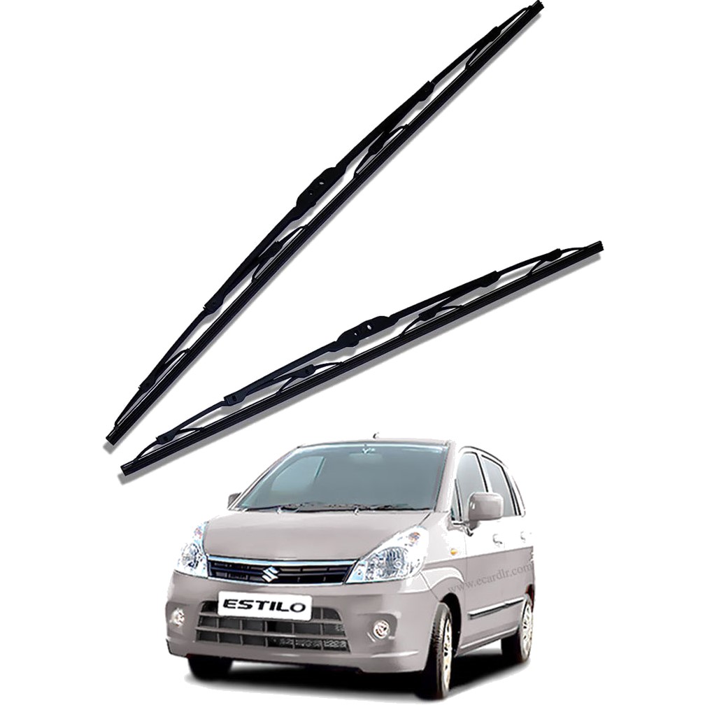 Front Windscreen Replacement Wiper Blades (21'/21') Compatible With Maruti Zen Estilo 2003-2009