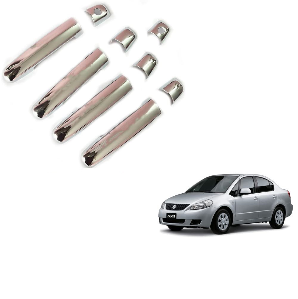 Door Handle Chrome Cover Compatible With Maruti SX4 Old