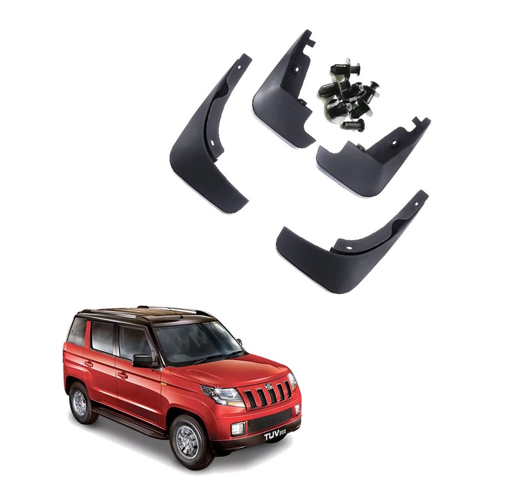 Car Mud Flap/Guard Compatible With Mahindra Tuv 300