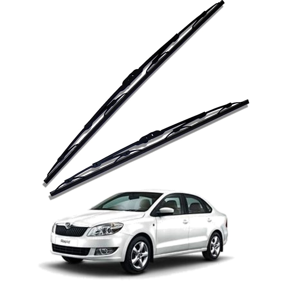 Front Windscreen Replacement Wiper Blades (24'/16') Compatible With SKODA RAPID 2011-2014