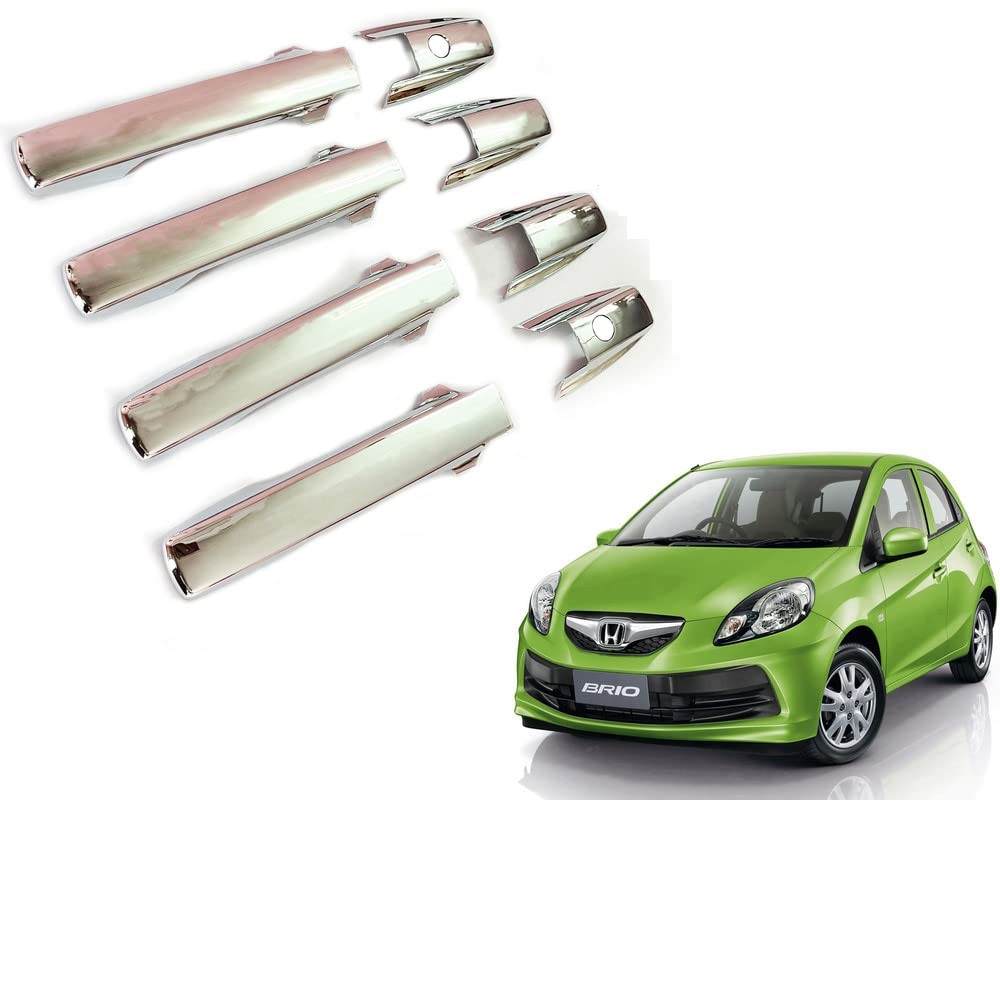 Door Handle Chrome Cover Compatible With Honda Brio