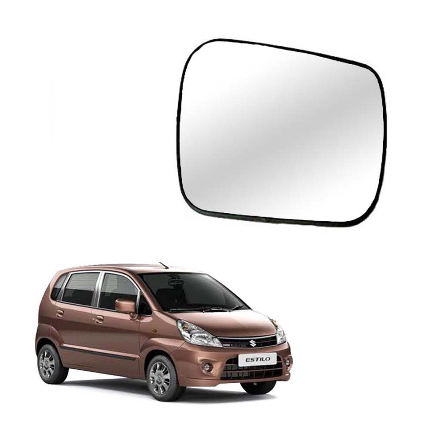 Car Right Side View Mirror Glass For Maruti Zen Estilo 2010 To 2014 Model Type 2